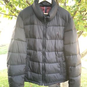 Men’s Tommy Hilfiger Black Puffer Coat XL EUC